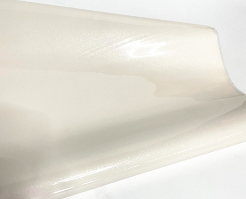 Hochdeckende weiße PVC-Membranfolie mit oder ohne Silber