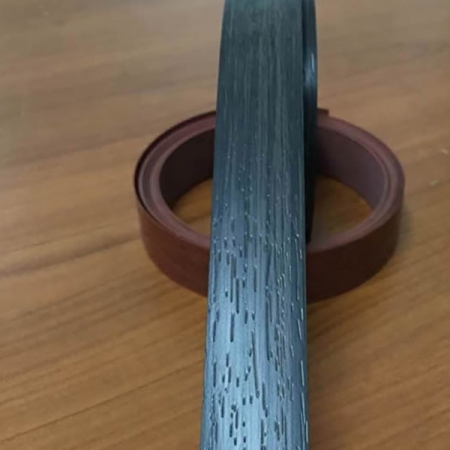 Bordatura in PVC effetto legno di acero nero per tavolini da toeletta