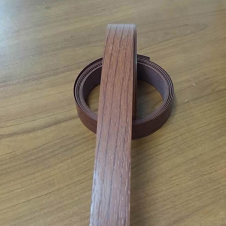 Orladora de borda de PVC de grãos de madeira de nogueira marrom para carrinhos de chá
