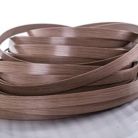 Chocolate Wenge Wood PVC Edge Banding for Makeup Stations