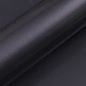 Lamina decorativa in PVC autoadesivo nero scuro lucido per coperture per griglie