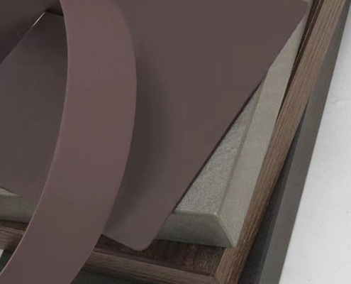 Deep Mauve Matt PVC Edge Banding for Signage