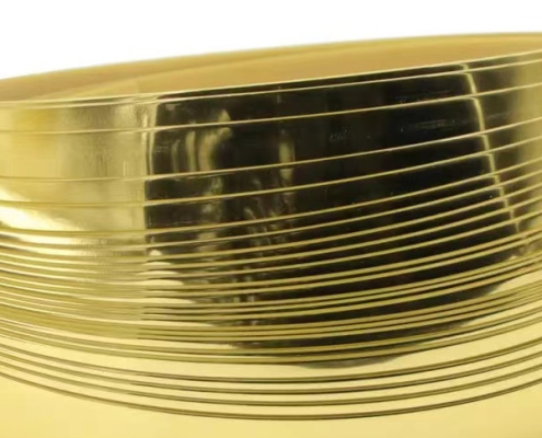 Gold High Gloss PVC Edge Banding for Trophy Shelves