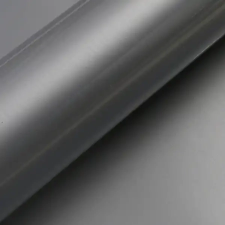 Membrana de PVC autoadesiva cinza de alto brilho para destaques do painel da porta