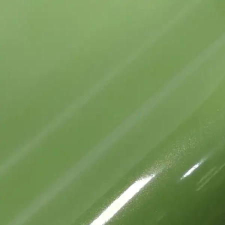 Folha decorativa de PVC autoadesiva de alto brilho verde para parada de ônibus