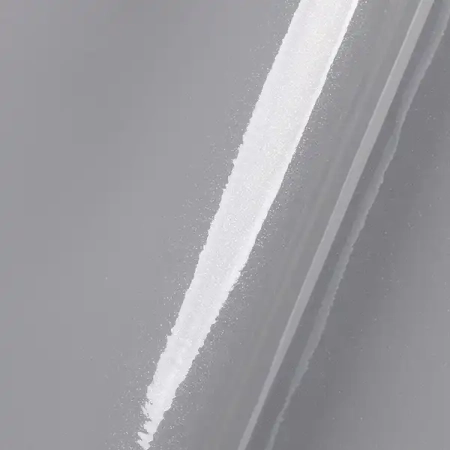 Lámina decorativa de PVC al vacío de alto brillo gris claro para superficies de visera