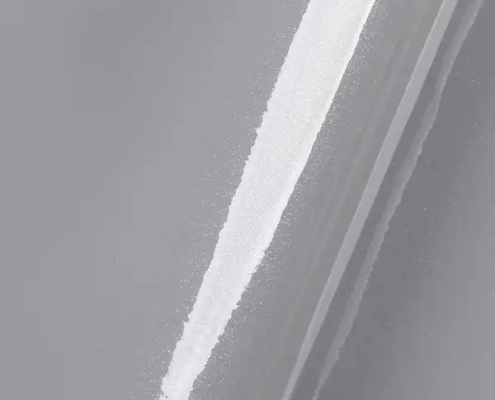 Lamina decorativa in PVC sottovuoto ad alta lucentezza grigio chiaro per superfici visiere