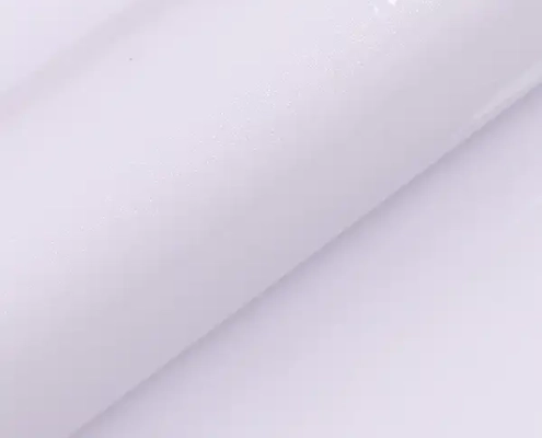Filme de vácuo de PVC de alto brilho branco puro para prateleiras comerciais