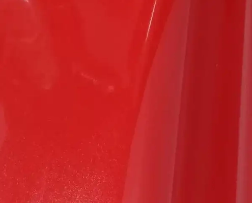Rote, selbstklebende, hochglänzende PVC-Oberflächenfolie für Eisbahnbarrieren