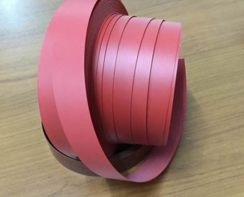 Red Solid PVC Edge Banding for Ice Rink Barriers