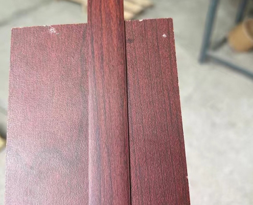 Red Wood Grain High Gloss PVC Edge Banding for Trade Show Booths