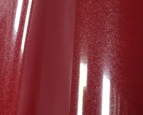 Feuille auto-adhésive en PVC brillant rouge vin pour peaux de console de jeu